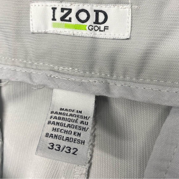 Izod Golf Pants Men’s 33W 32L Cream Color LIGHTWEIGHT GOLF CASUAL - Picture 3 of 10